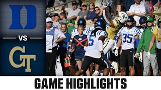Duke vs. Georgia Tech | ACC Football Highlights (2022)