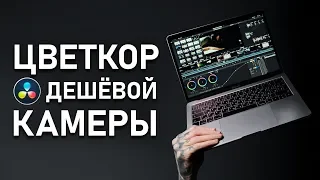 БОЖЕСТВЕННАЯ Цветокоррекция ДЕШЕВОЙ КАМЕРЫ в DAVINCI RESOLVE