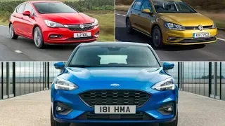 New Ford Focus vs VW Golf vs Vauxhall Astra rivals comparison