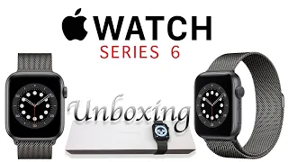 Apple Watch Series 6 unboxing | 44mm Space Gray Aluminum Case with Graphite Milanese Loop