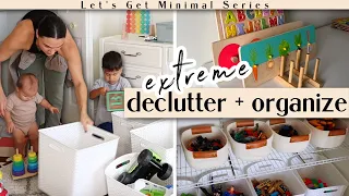 TODDLER TOY Organization HACKS | Declutter & Purging Kids Toys