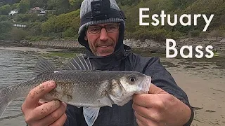 Lure fishing for bass in an estuary