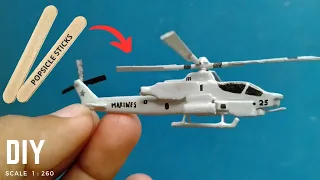 Bell AH-1Z Viper | Full build tutorials | Ice cream sticks aircraft