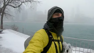 Photographing a blizzard in Chicago