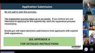 Pre-Application Webinar Recording - NOFO No. SM-24-002Statewide Consumer Network Grant Program