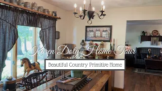 STOP & WATCH this BEAUTIFUL Country Primitive HOME TOUR  ~ The Home Of Karen Doty