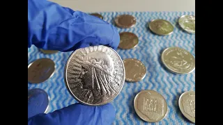 Jak czyścić srebrne monety bulionowe, obiegowe. #czyszczenie #srebro