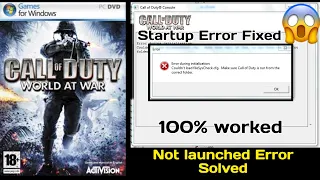 Call Of Duty World At War Not Launching Crash Fix  | ( Couldn't Load filesyscheck.cfg ) Error Fix