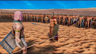 100,000 EGYPTIAN VS 100,000 SPARTANS - UEBS 2 | BATTLE SIMULATOR 2