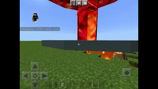Nuclear Bomb in minecraft #shorts