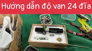 ĐỘ VAN 24 ĐĨA CHO KHÁCH HƯỚNG DẪN RÁP 24 ĐĨA CHO VAN CRICKER FX QUY 3 LỖ VÀ CONDOR PCP