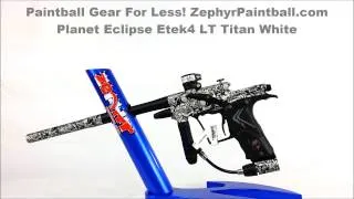 Planet Eclipse Etek4 LT Paintball Gun Titan White ZephyrPaintball.com 360 Video PE 2010 MARKA9092600