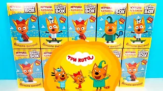 НОВЫЕ ТРИ КОТА СЮРПРИЗЫ HAPPY BOX 2022! Игрушки, мультик, новая серия Surprise toys unboxing