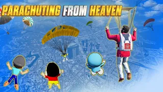 Parachuting From Heaven In GTA5 🎉🥳 Full Fun #gta5telugu #rampageboy #gta5 #bommalu #it'srampage