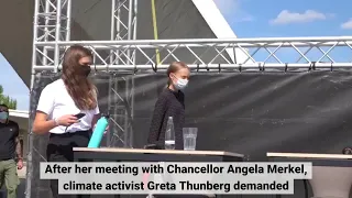 Thunberg on #Merkel: She has a huge responsibility