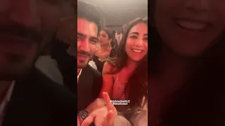 ushna shah with shehzad sheikh at a recent wedding