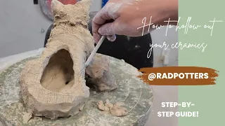 How to prepare your ceramic sculptures for firing in a kiln - tutorial