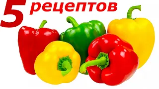5 ОБАЛДЕННЫХ рецептов О КОТОРЫХ МАЛО КТО ЗНАЕТ! ВКУСНЯТИНА из болгарского перца