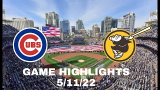 San Diego Padres vs Chicago Cubs Game Highlights 5/11/22