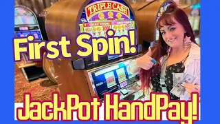 ✨First Spin Jackpot✨ High Limit Old School 3-Reel Slot Machine