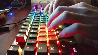 Bloody B820R Switches sound test (with RED switches)