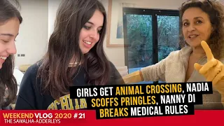 WEEKEND VLOG #21 Girls Get ANIMAL CROSSING, Nadia SCOFFS PRINGLES, Nanny Di BREAKS Medical RULES