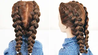 Французская коса Обратная или вывернутая | Basic french braid Reverse