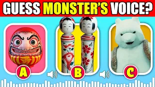 Guess the MONSTER'S VOICE! (GODS WILL - Canon Mode + other Scary Roblox Obby Monsters)