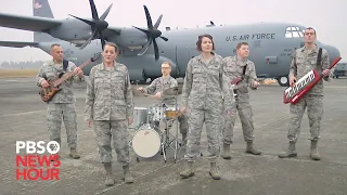 Military musicians sing ‘Carol of the Bells’