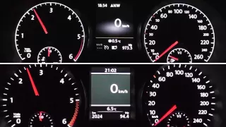 2013 Volkswagen Golf VII 2.0 TDI 150 HP vs. 2012 Golf VI 2.0 TDI 140 HP 0-100 km/h Acceleration