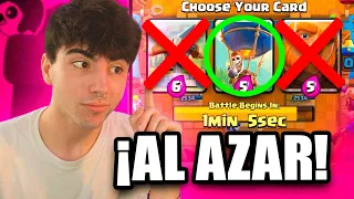 EL AZAR DECIDE MIS CARTAS EN EL NUEVO TORNEO DE ELECCIÓN🥶 de CLASH ROYALE