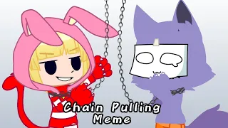 Two enter, One leaves | Chain Pulling Meme | Popee The Performer | Gacha Club + Drawing ⚠️CRINGE⚠️