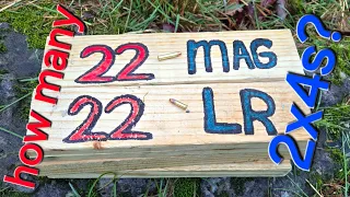 22lr vs 22mag 2x4 test! #survival #outdoors #buck110 #fun #2x4 #arkansas #hunting #shtf