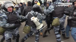 Задержания перед маршем националистов в Москве