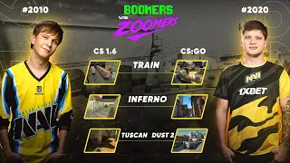 NAVI 2010 vs NAVI 2020 | BOOMERS vs ZOOMERS | CS 1.6 TRAIN | Best oddshot, plays, highlights