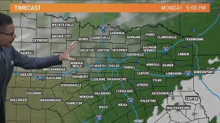 DFW weather: A chilly Monday after storms clear out