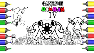 New Garten of BanBan 4 Coloring pages /ALL BOSSES/ Music [NCS]