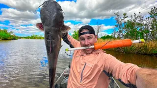 Catching MASSIVE Catfish on Jug Lines ( Catch and Cook )