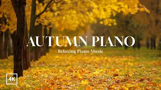 [4K] Piano Music Collection for Fall 3 Hours 🍂 Autumn Piano / Relaxing Piano Music