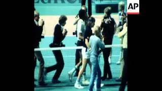 SYND 9 10 78 BORG DEFEATING USA VERSUS GERULAITIS IN THE DAVIS CUP