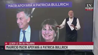 Mauricio Macri apoyará a Patricia Bullrich. Leuco le da su palabra.
