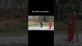 Lad On A Unicycle Throwing Knives At A Target | CONTENTbible