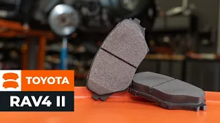 How to change front brake pads on TOYOTA RAV4 II [TUTORIAL AUTODOC]