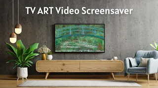 TV ART - The Japanese Footbridge by Monet | Impressionism | Screensaver wallpaper picture | 3 HOURS
