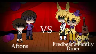 FNaF Aftons vs Fredbear's Family Diner || Gacha Life ||  Singing battle || 10k special