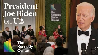President Joe Biden on U2 - 45th Kennedy Center Honors (White House Reception)