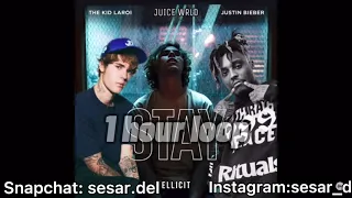 Kid lario & Justin Bieber ft. Juice wrld Stay  ( 1 hour loop )