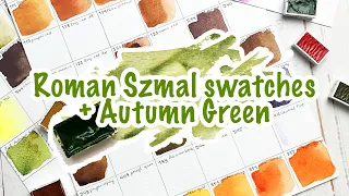 Swatching New Additions to my Roman Szmal Stash + Showcasing Autumn Green 🎨