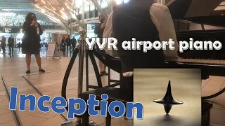 Flight attendant plays "Inception" theme "Time" (Hans Zimmer) FULL | Vancouver airport piano