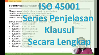 ISO 45001 Series Penjelasan Klausul Lengkap - Pendahuluan